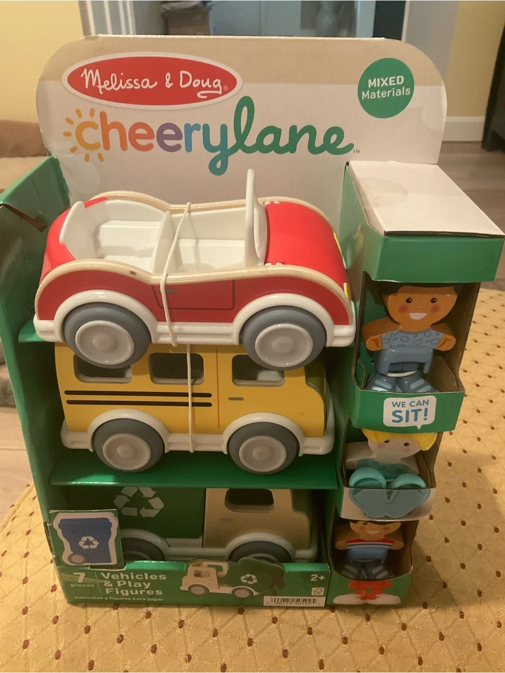 Melissa & Doug Cheery Lane Vehicle and Figures Set New